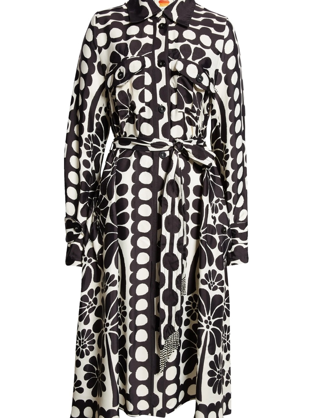 Farm Rio Black Palermo Chemise Shirt Dress - Picture 3 of 8